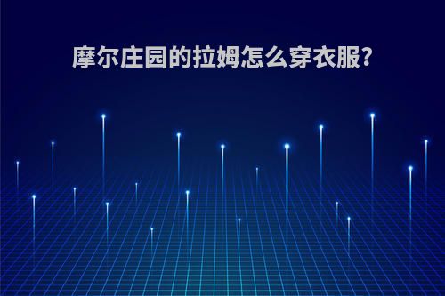 摩尔庄园的拉姆怎么穿衣服?