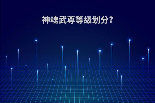 神魂武尊等级划分?