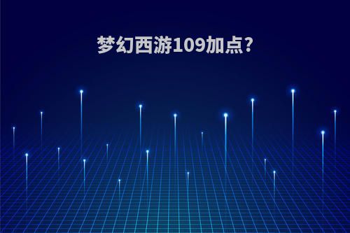 梦幻西游109加点?