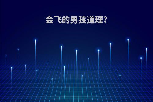会飞的男孩道理?