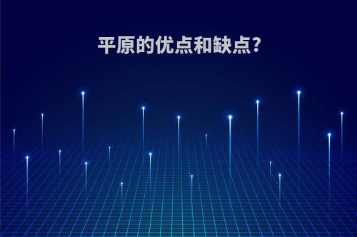 平原的优点和缺点?