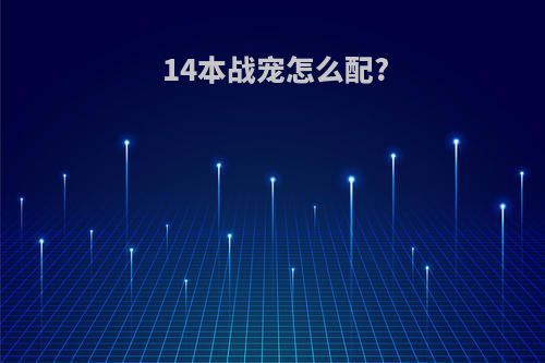 14本战宠怎么配?