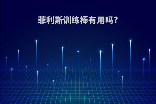 菲利斯训练棒有用吗?