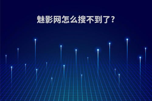 魅影网怎么搜不到了?