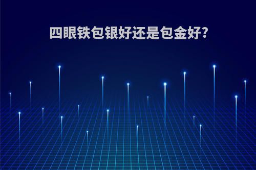 四眼铁包银好还是包金好?