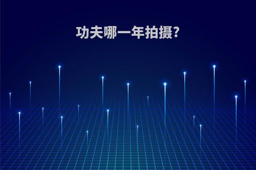 功夫哪一年拍摄?